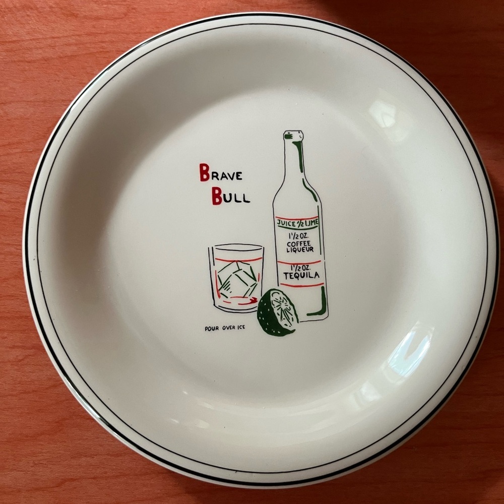 New set of 6 William Sonoma cocktail recipe plates in box - Picture 7 of 12